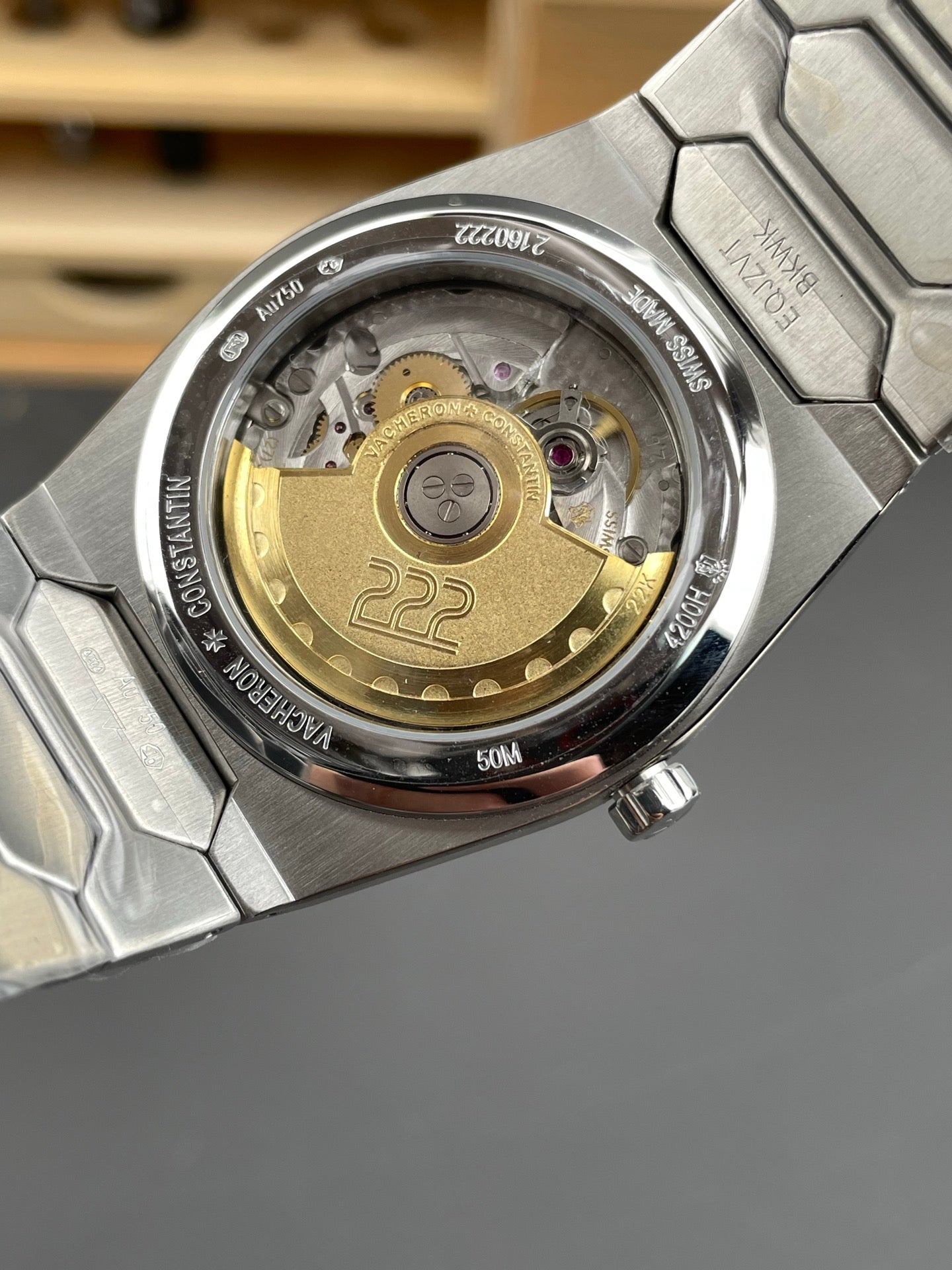 Vacheron Constantin Historiques 222 Stainless Steel Blue Dial Watch