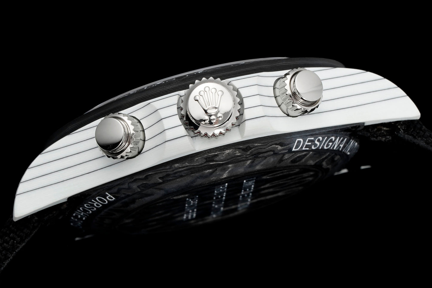 Custom Rolex Cosmograph Daytona DiW Carbon Fiber Porsche 911 S/T Inspired Watch