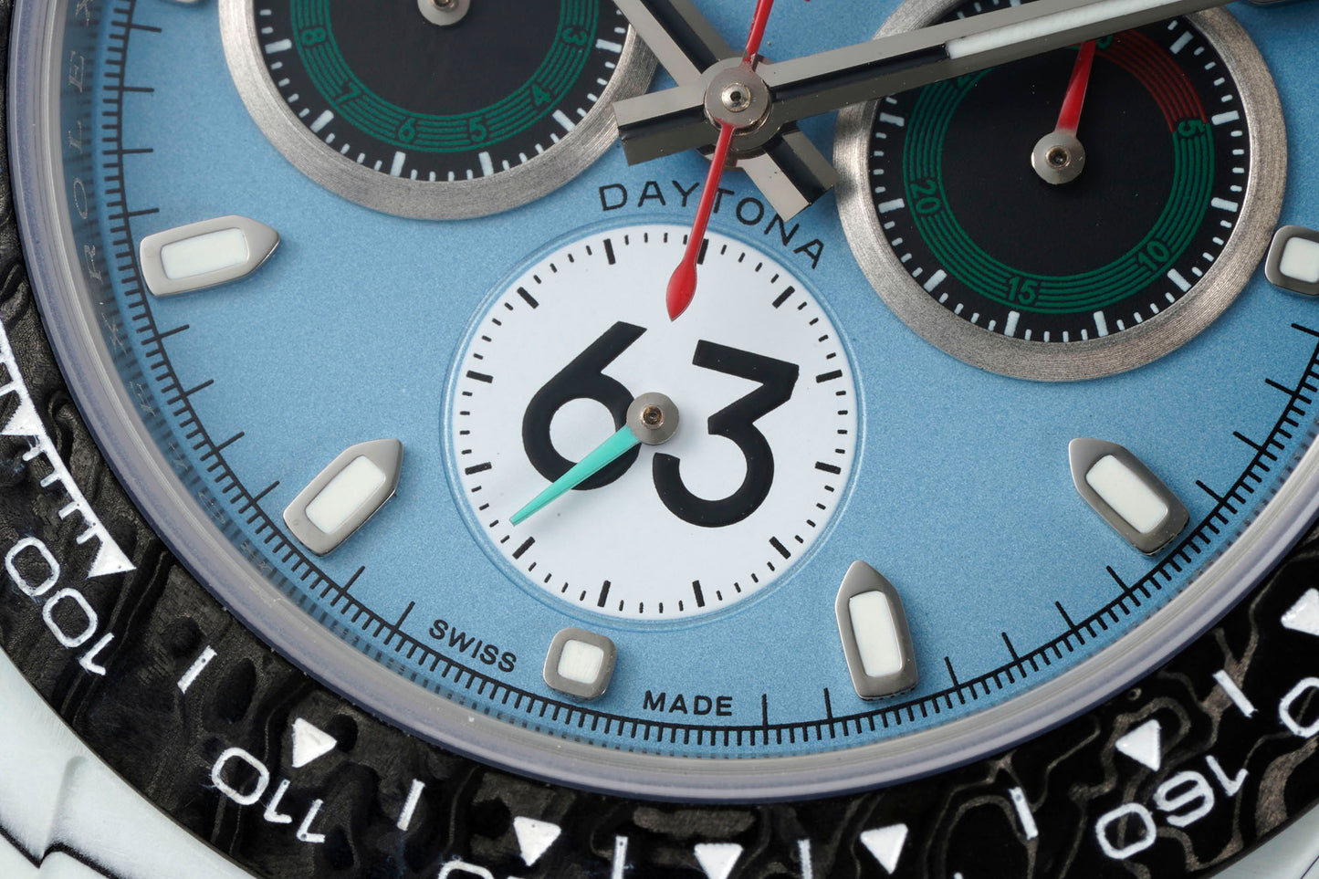 Custom Rolex Cosmograph Daytona DiW Carbon Fiber Porsche 911 S/T Inspired Watch