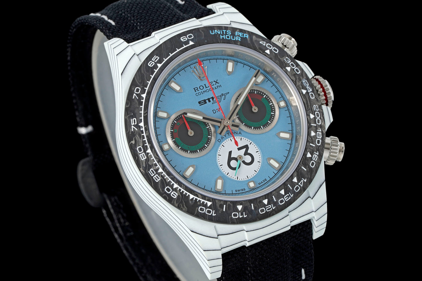 Custom Rolex Cosmograph Daytona DiW Carbon Fiber Porsche 911 S/T Inspired Watch