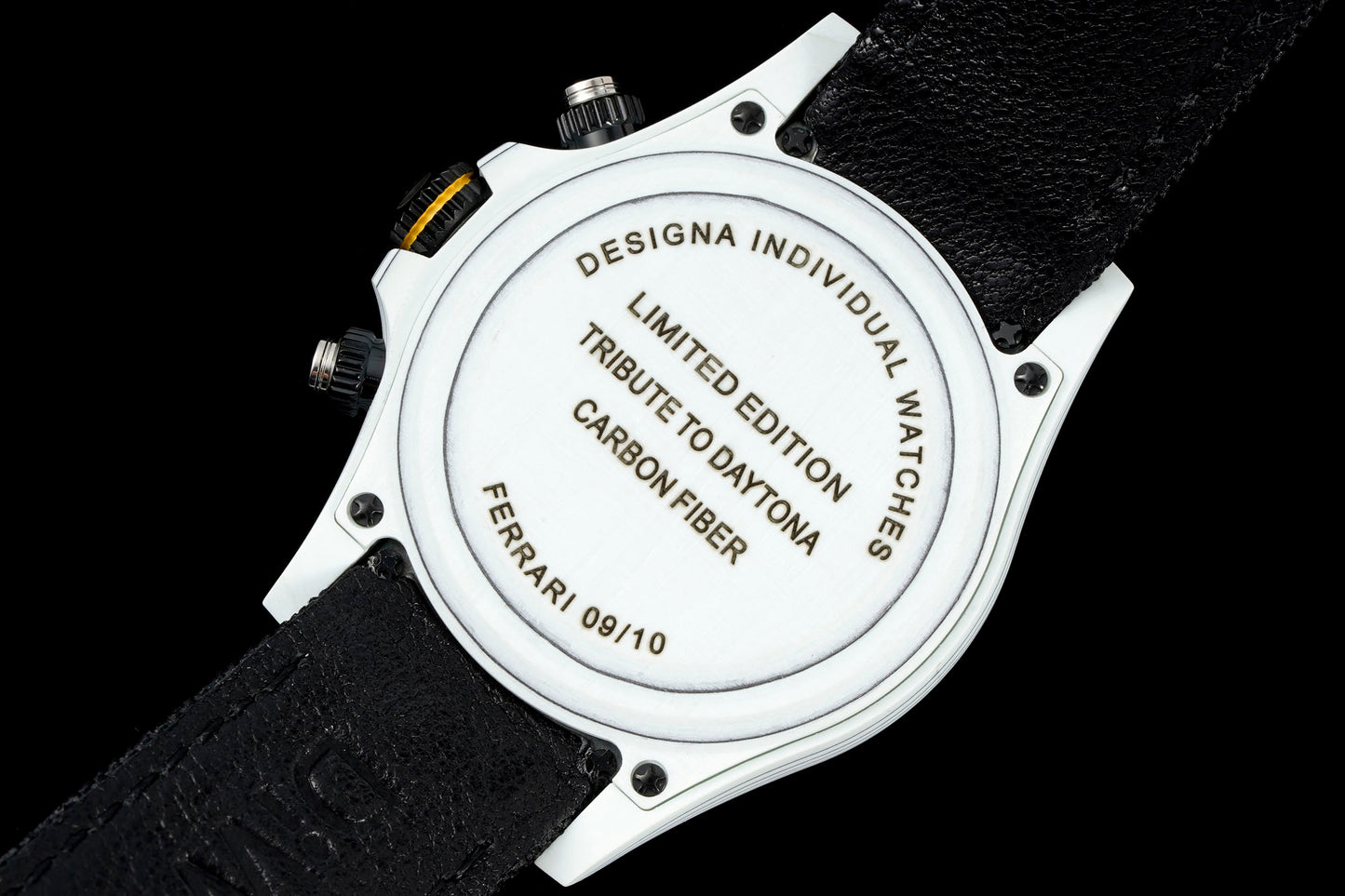 Custom Ferrari-Inspired Rolex Cosmograph Daytona Carbon Fiber Watch