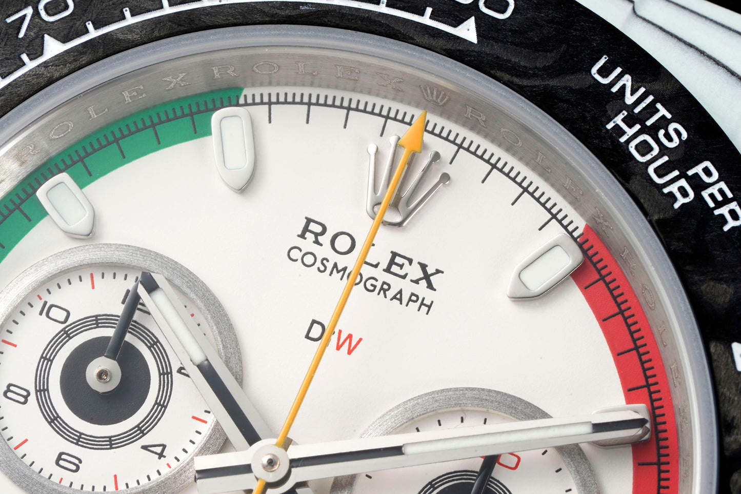 Custom Ferrari-Inspired Rolex Cosmograph Daytona Carbon Fiber Watch