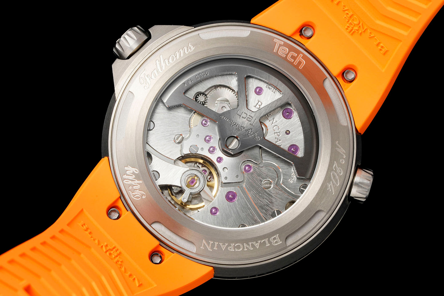 Blancpain Fifty Fathoms Tech 45mm Titanium Orange Strap
