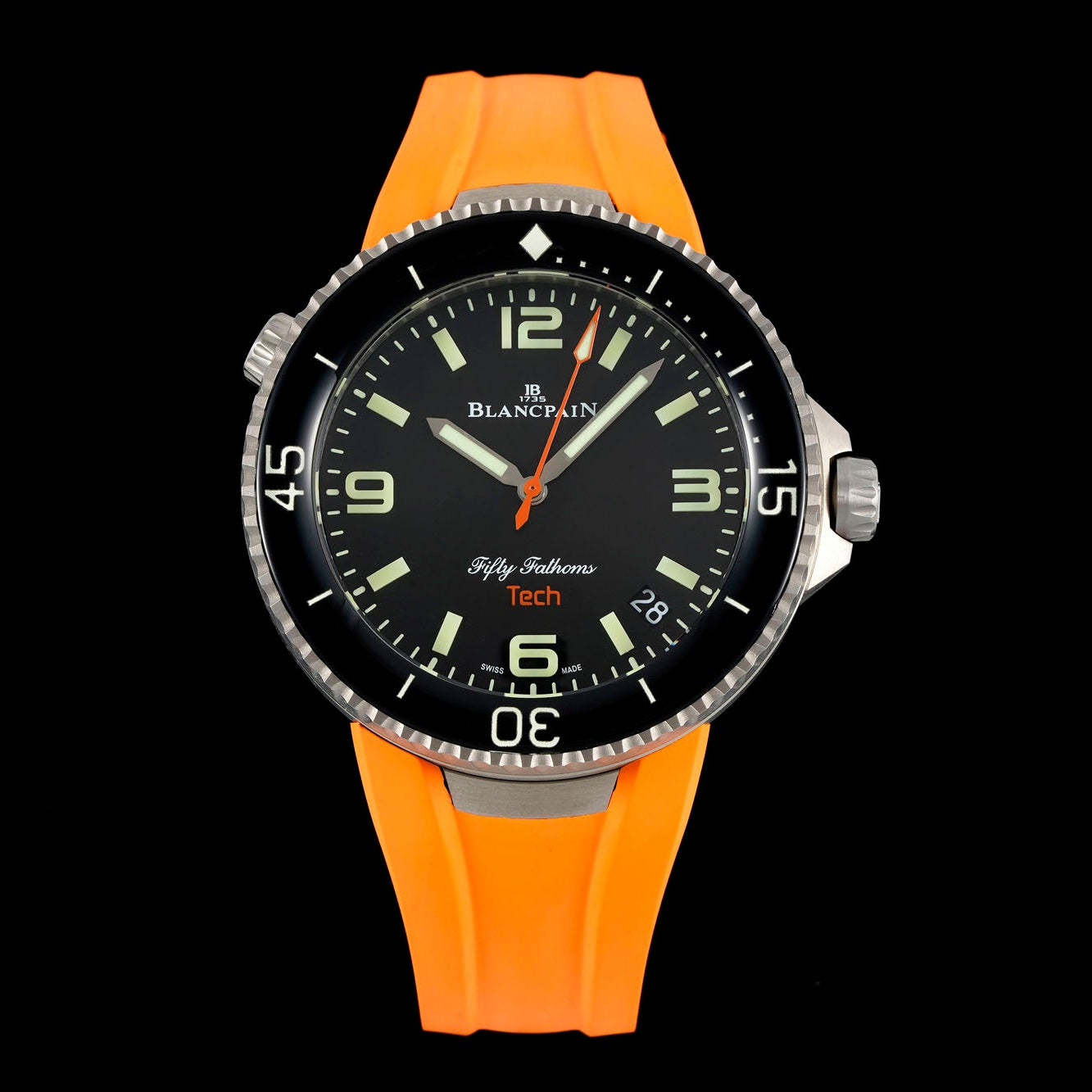 Blancpain Fifty Fathoms Tech 45mm Titanium Orange Strap