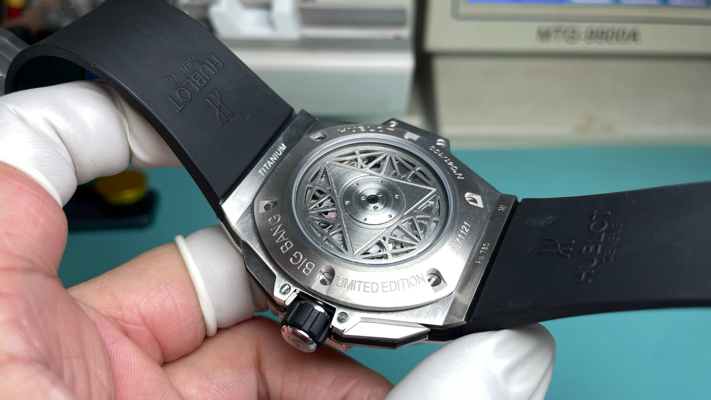 Hublot Big Bang Sang Bleu II Unico Titanium with Black Rubber Strap