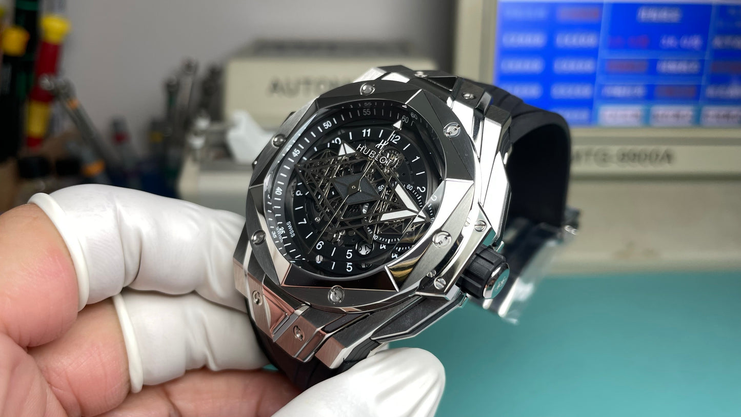 Hublot Big Bang Sang Bleu II Unico Titanium with Black Rubber Strap