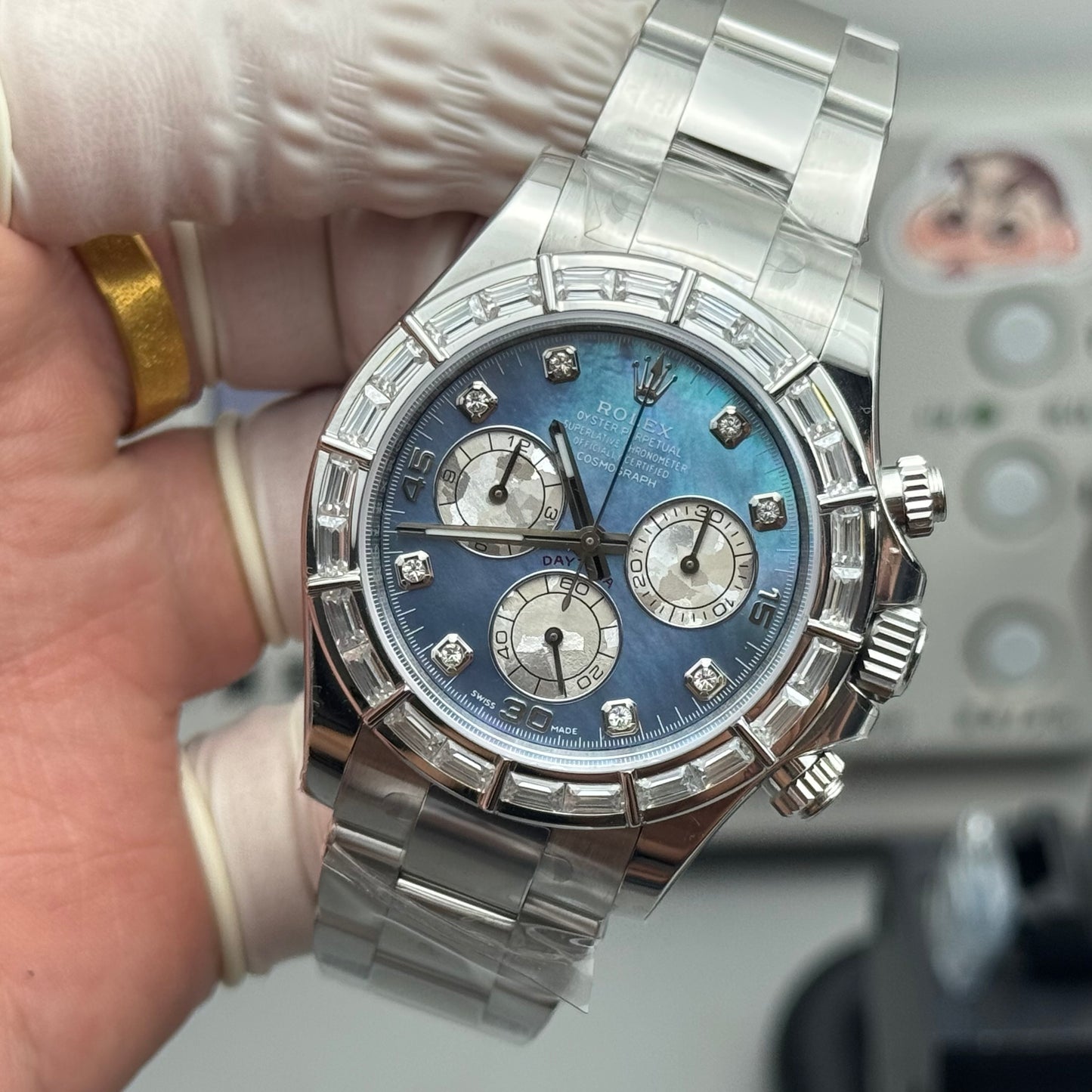 Rolex Cosmograph Daytona 116589 Sodalite Dial Diamond Bezel