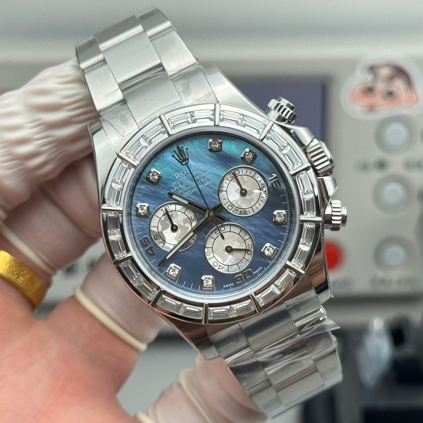 Rolex Cosmograph Daytona 116589 Sodalite Dial Diamond Bezel