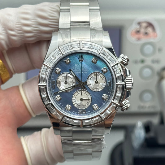 Rolex Cosmograph Daytona 116589 Sodalite Dial Diamond Bezel