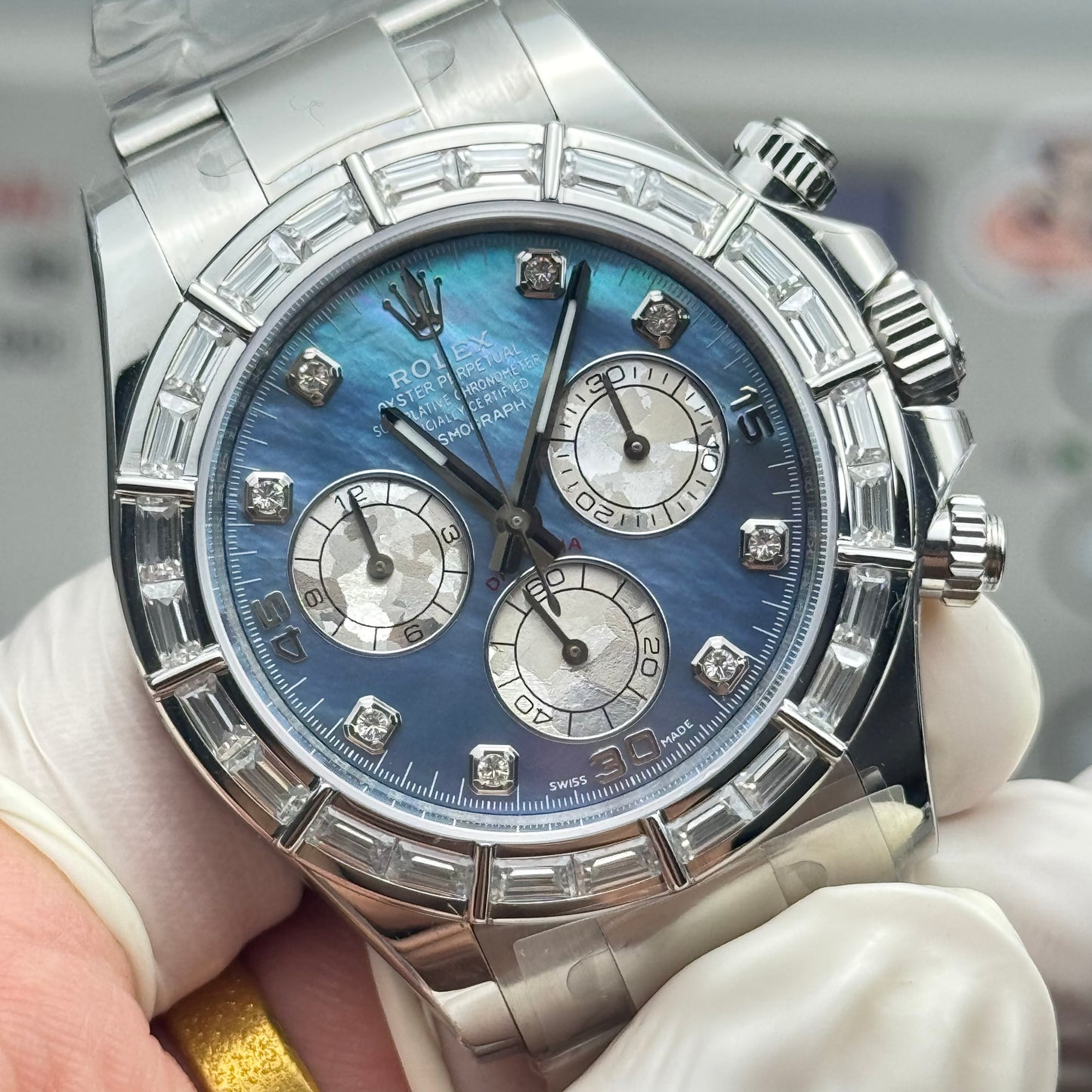 Rolex Cosmograph Daytona 116589 Sodalite Dial Diamond Bezel
