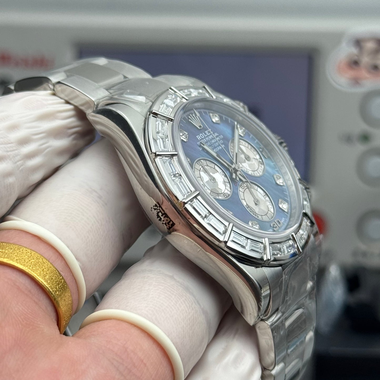 Rolex Cosmograph Daytona 116589 Sodalite Dial Diamond Bezel