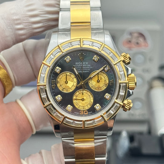 Rolex Cosmograph Daytona Two-Tone Diamond Bezel Watch