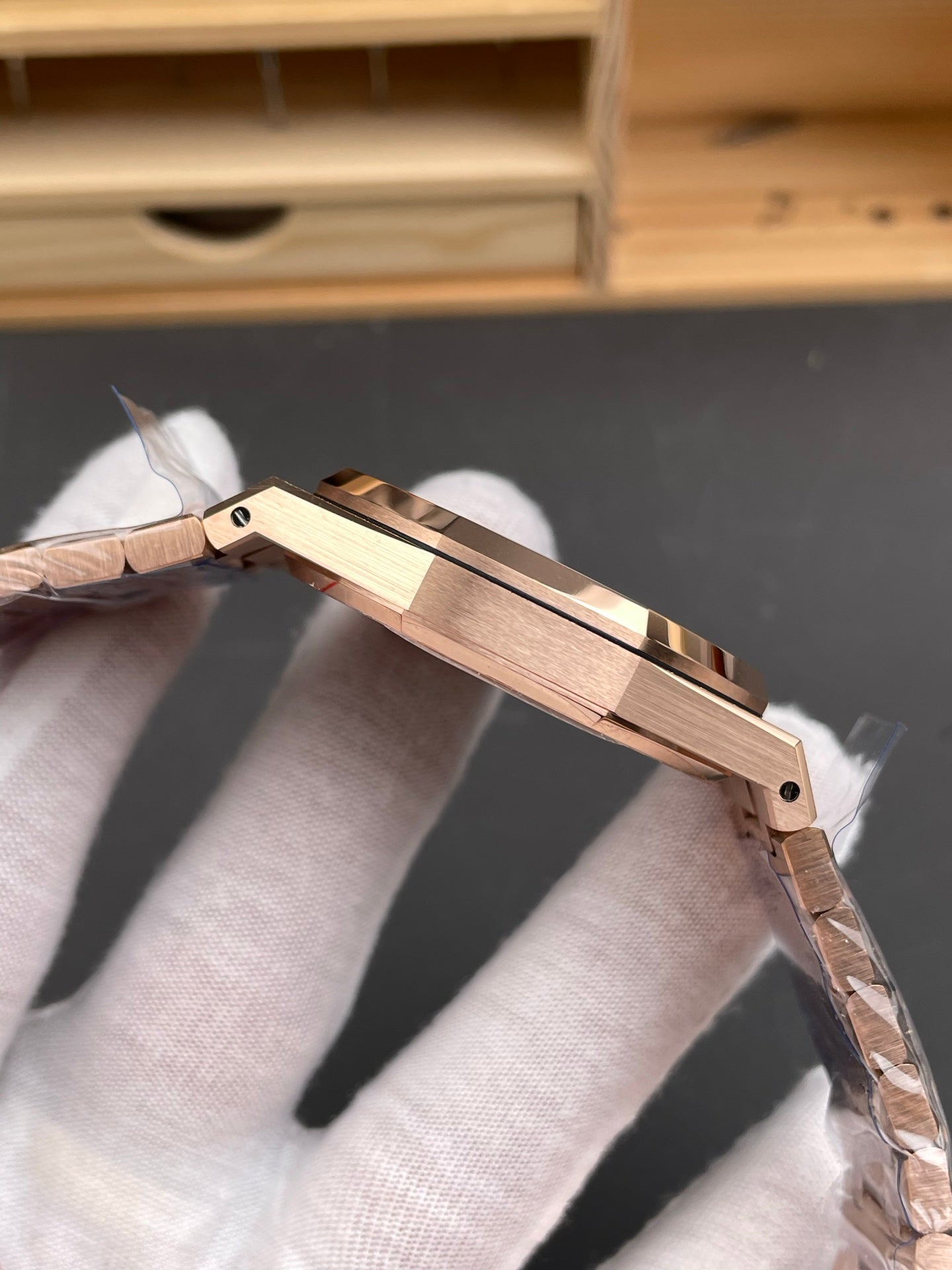 Audemars Piguet Royal Oak Frosted Gold Rainbow Bezel
