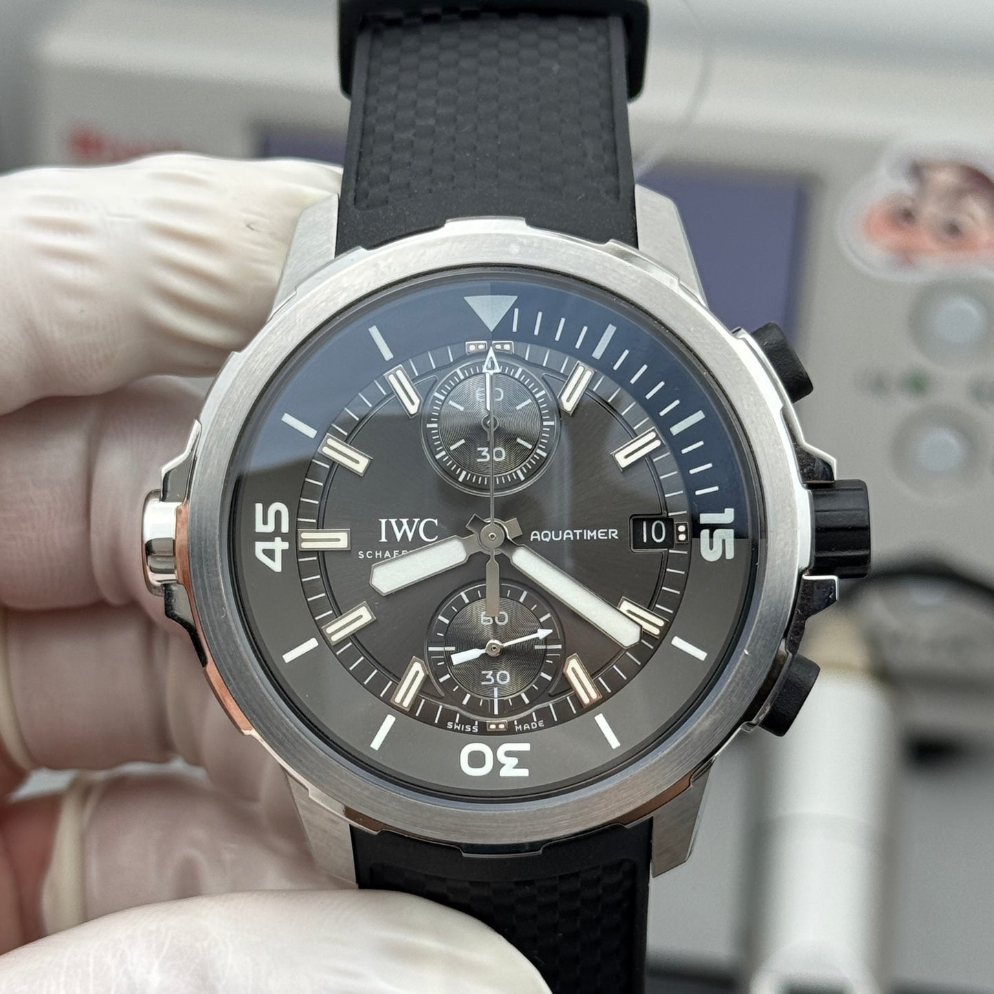 IWC Aquatimer Chronograph “Sharks” IW379506 Grey Dial Watch