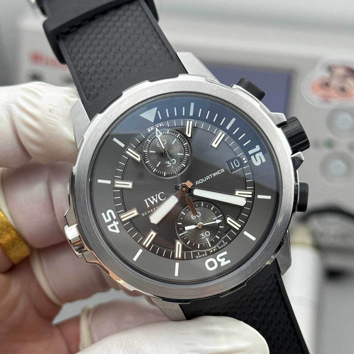 IWC Aquatimer Chronograph “Sharks” IW379506 Grey Dial Watch