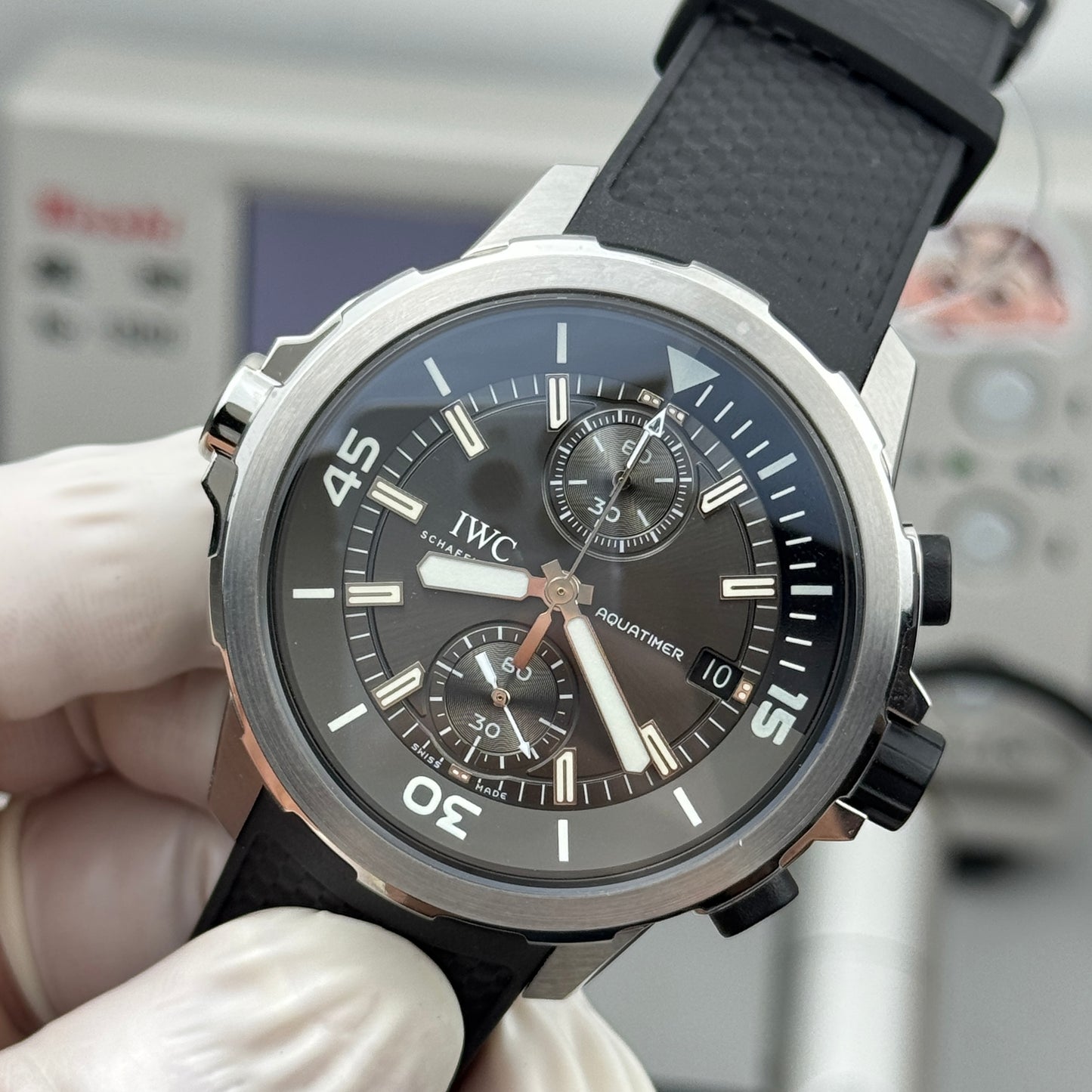 IWC Aquatimer Chronograph “Sharks” IW379506 Grey Dial Watch