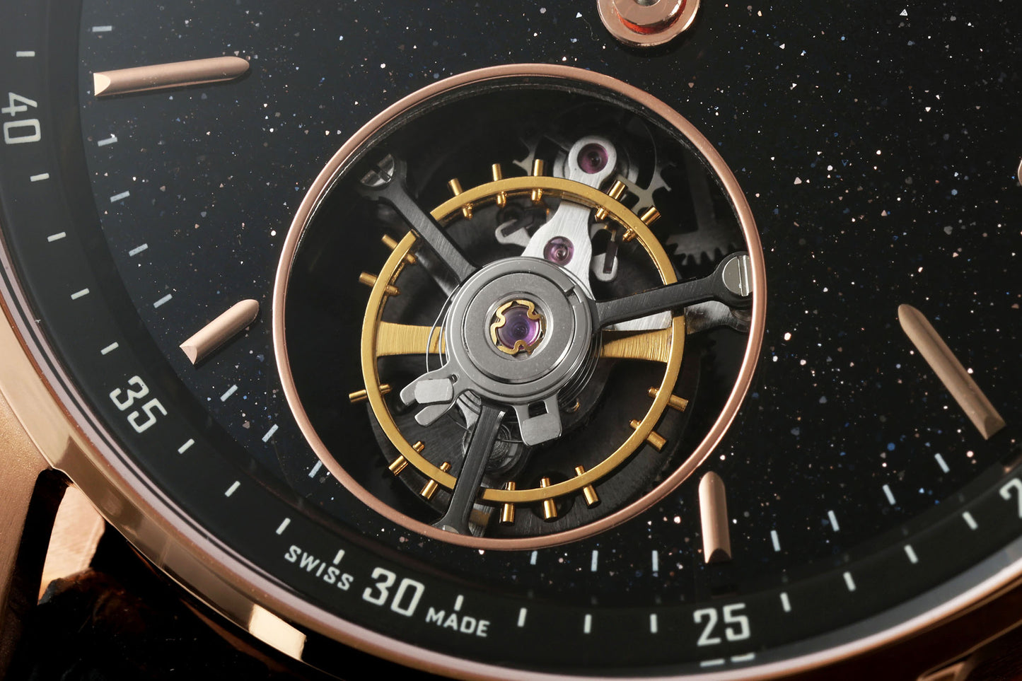 Audemars Piguet Code 11.59 Selfwinding Flying Tourbillon – 18K Pink Gold, Black Aventurine Dial, Black Alligator Strap