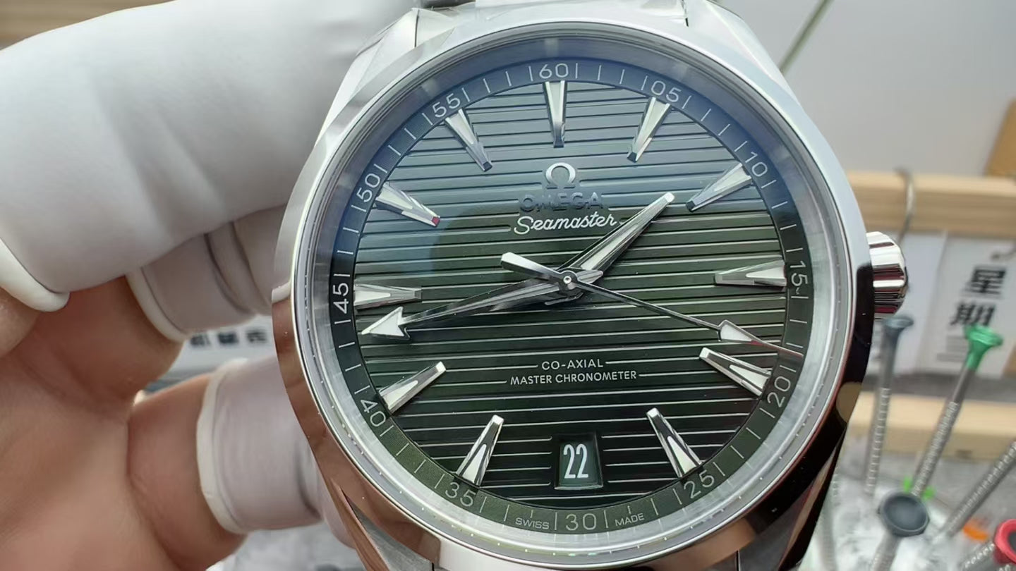 Omega Seamaster Aqua Terra 150M Green Dial Stainless Steel Watch