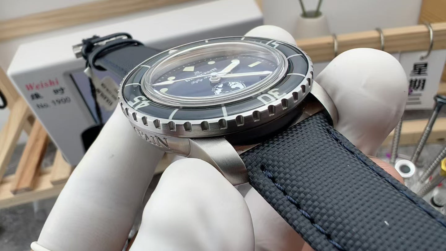 Blancpain Fifty Fathoms Ocean Commitment III Blue Dial Limited Edition Watch