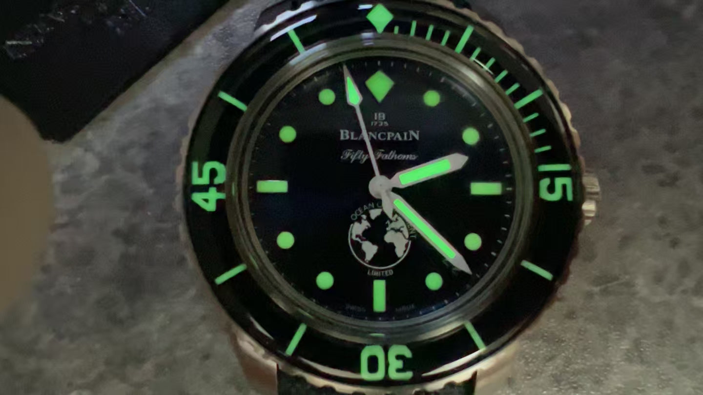 Blancpain Fifty Fathoms Ocean Commitment III Blue Dial Limited Edition Watch