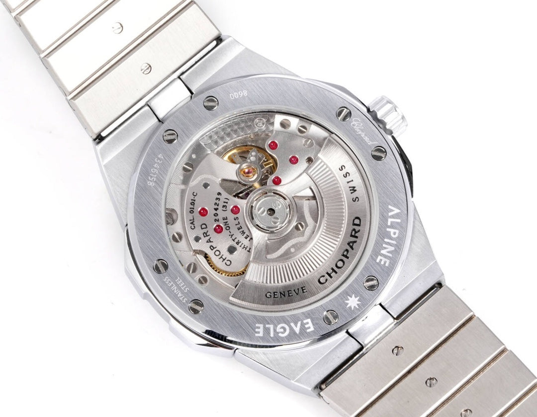 Chopard Alpine Eagle 41mm – Diamond Dial with Rainbow-Colored Jeweled Bezel