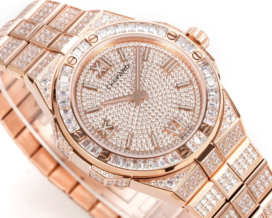 Chopard Alpine Eagle – Rose Gold Fully Diamond-Set Luxury Watch