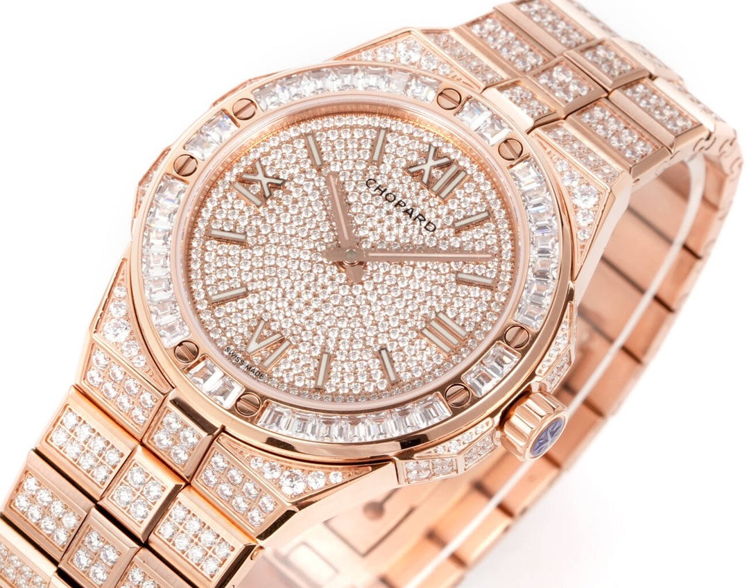 Chopard Alpine Eagle – Rose Gold Fully Diamond-Set Luxury Watch