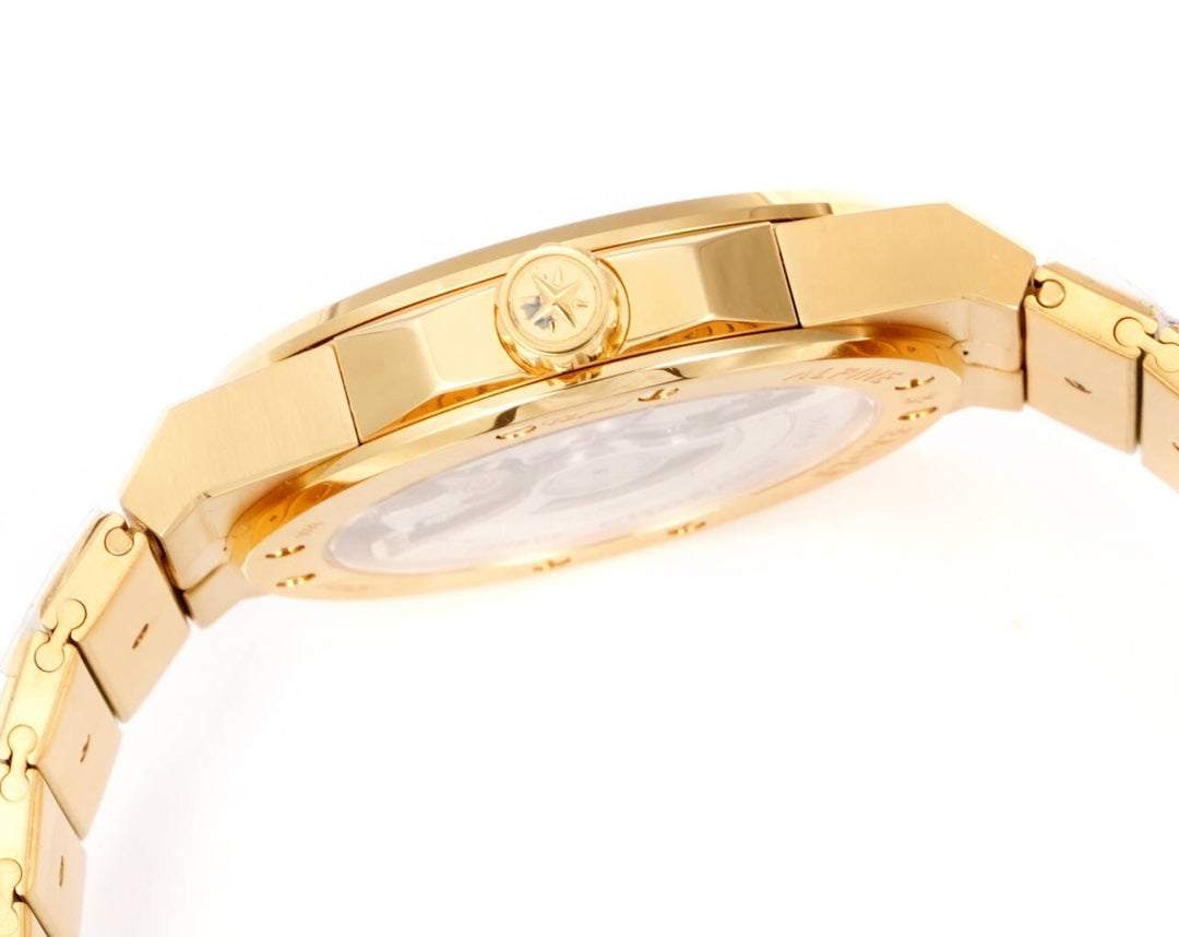 Chopard Alpine Eagle Summit 41mm – 18k Ethical Yellow Gold, Diamond & Purple Sapphire Bezel