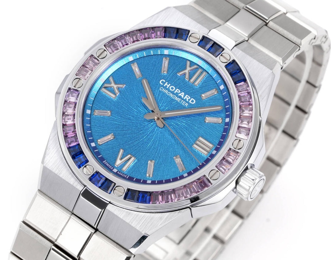 Chopard Alpine Eagle Summit – Zinal Blue Dial with Baguette-Cut Sapphire Bezel
