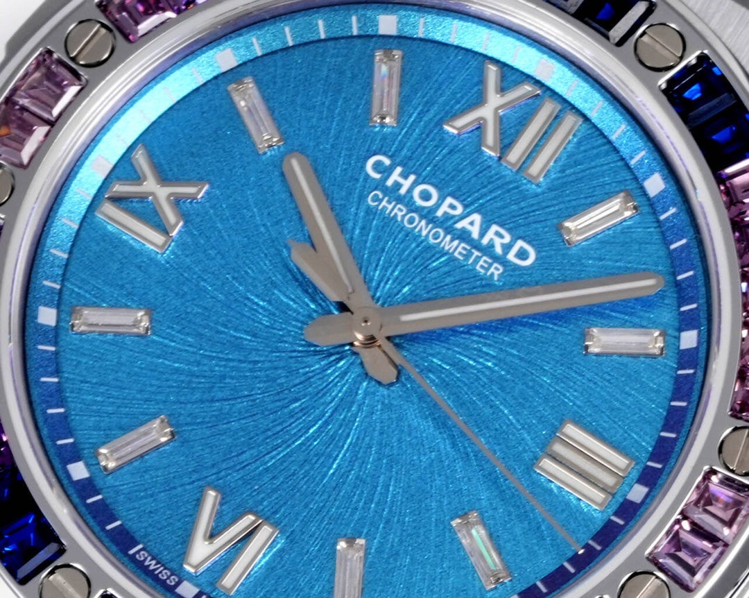 Chopard Alpine Eagle Summit – Zinal Blue Dial with Baguette-Cut Sapphire Bezel