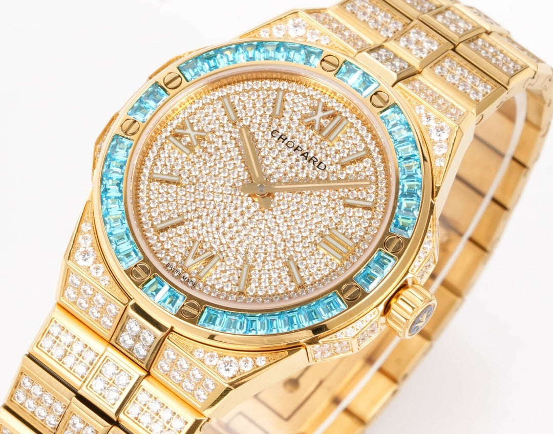 Chopard Alpine Eagle Frozen in Ethical Gold – Fully Diamond-Set with Blue Sapphires