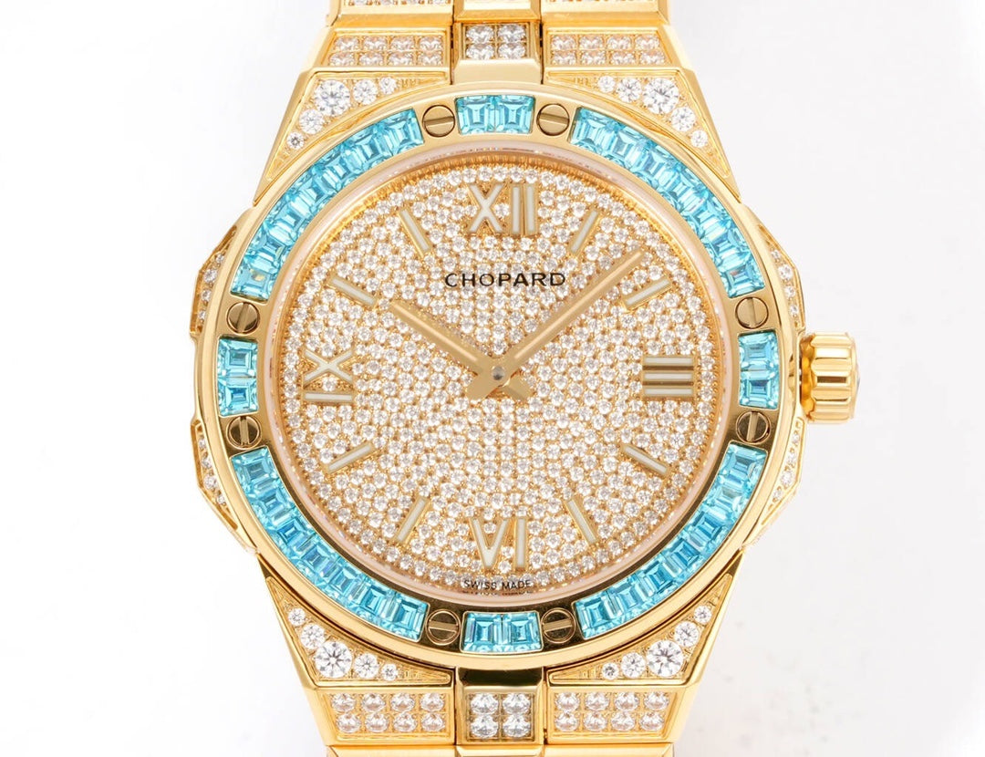 Chopard Alpine Eagle Frozen in Ethical Gold – Fully Diamond-Set with Blue Sapphires