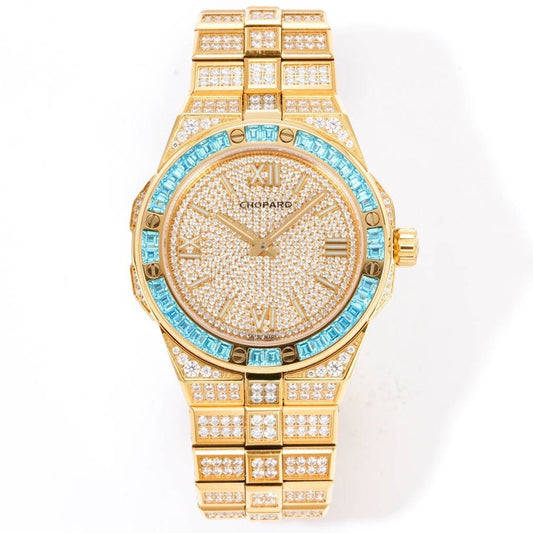 Chopard Alpine Eagle Frozen in Ethical Gold – Fully Diamond-Set with Blue Sapphires