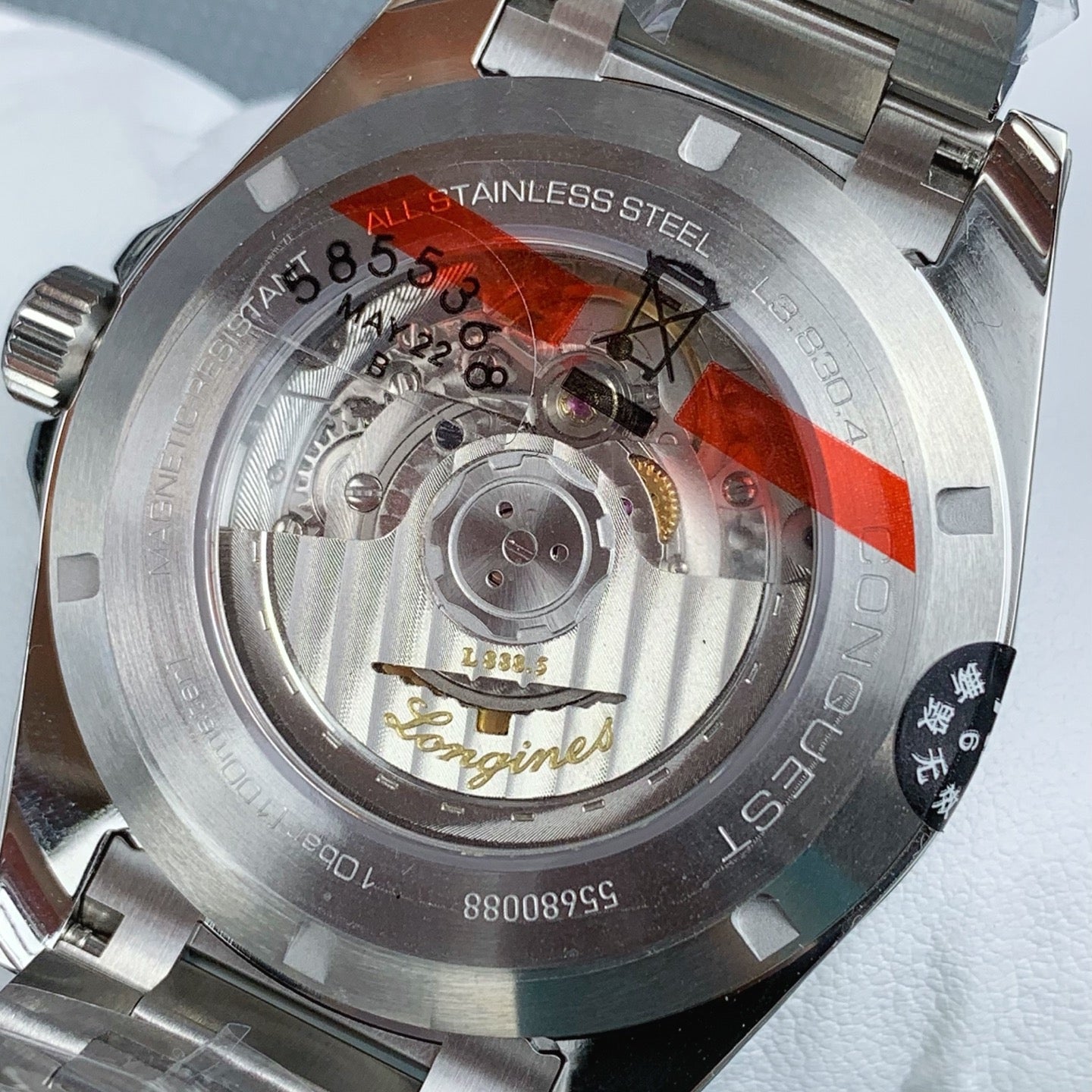 Longines Conquest Men’s Automatic Watch with Green Dial & Stainless Steel Bracelet