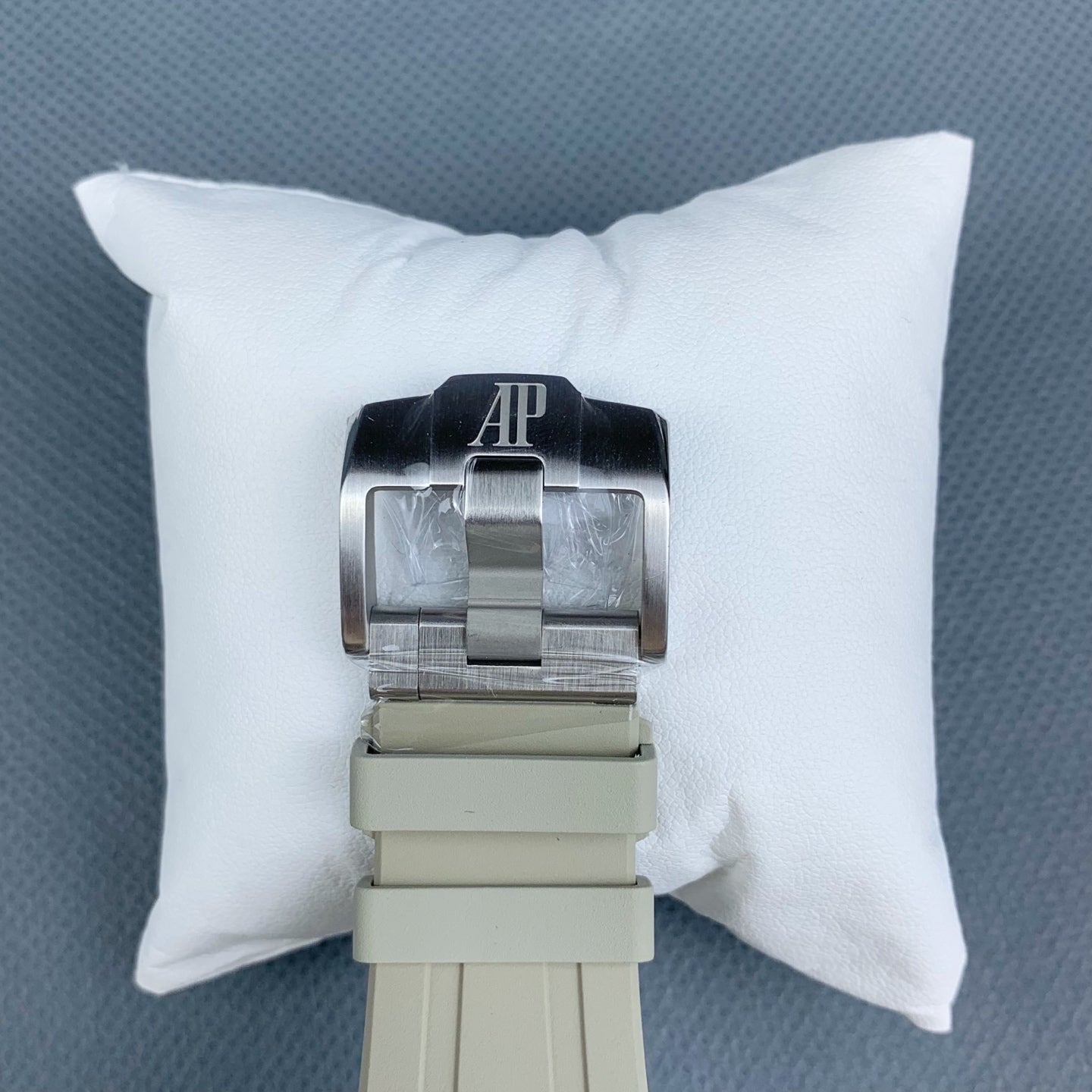 Audemars Piguet Royal Oak Offshore Chronograph 43mm with Light Brown Dial & White Rubber Strap