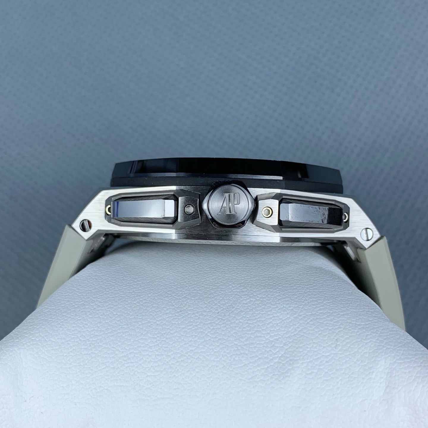 Audemars Piguet Royal Oak Offshore Chronograph 43mm with Light Brown Dial & White Rubber Strap