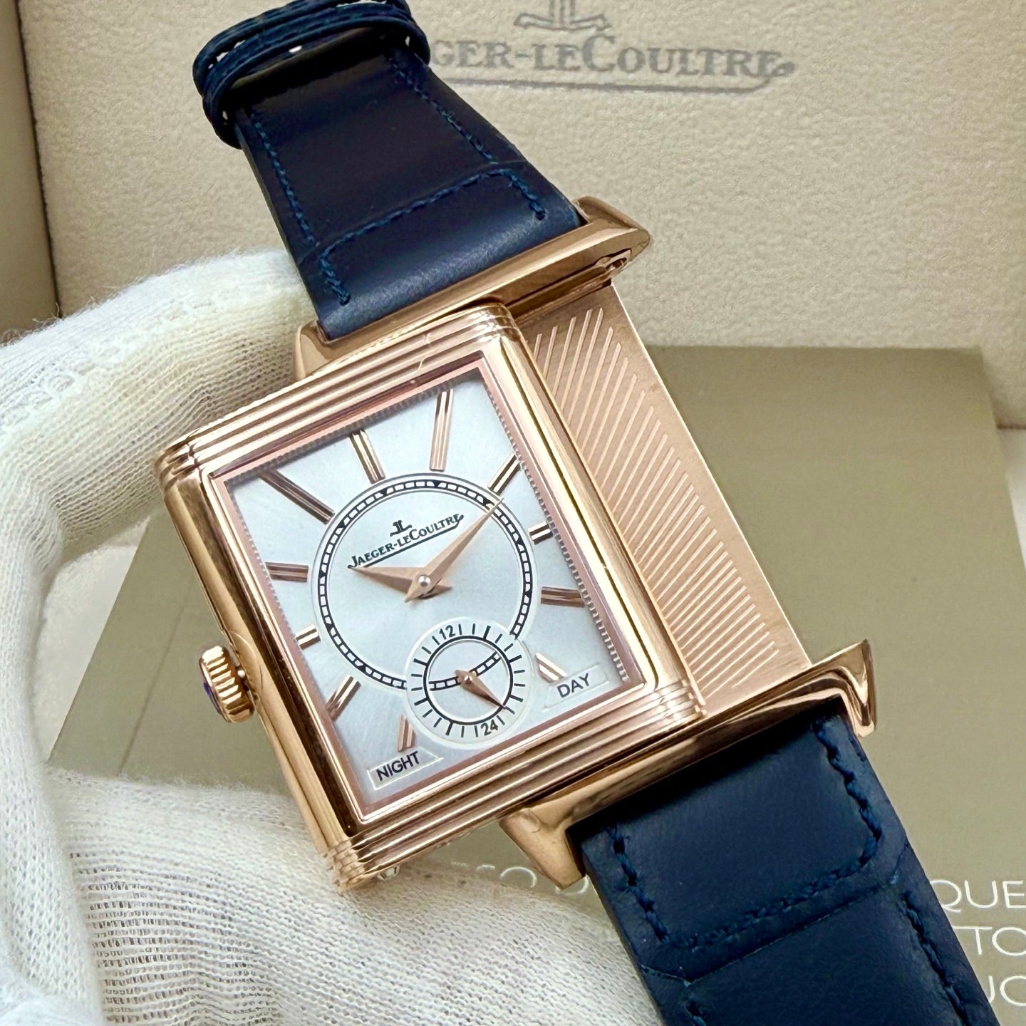 Jaeger-LeCoultre Reverso Tribute Duoface Casa Fagliano – Pink Gold, Blue Dial, Limited Edition