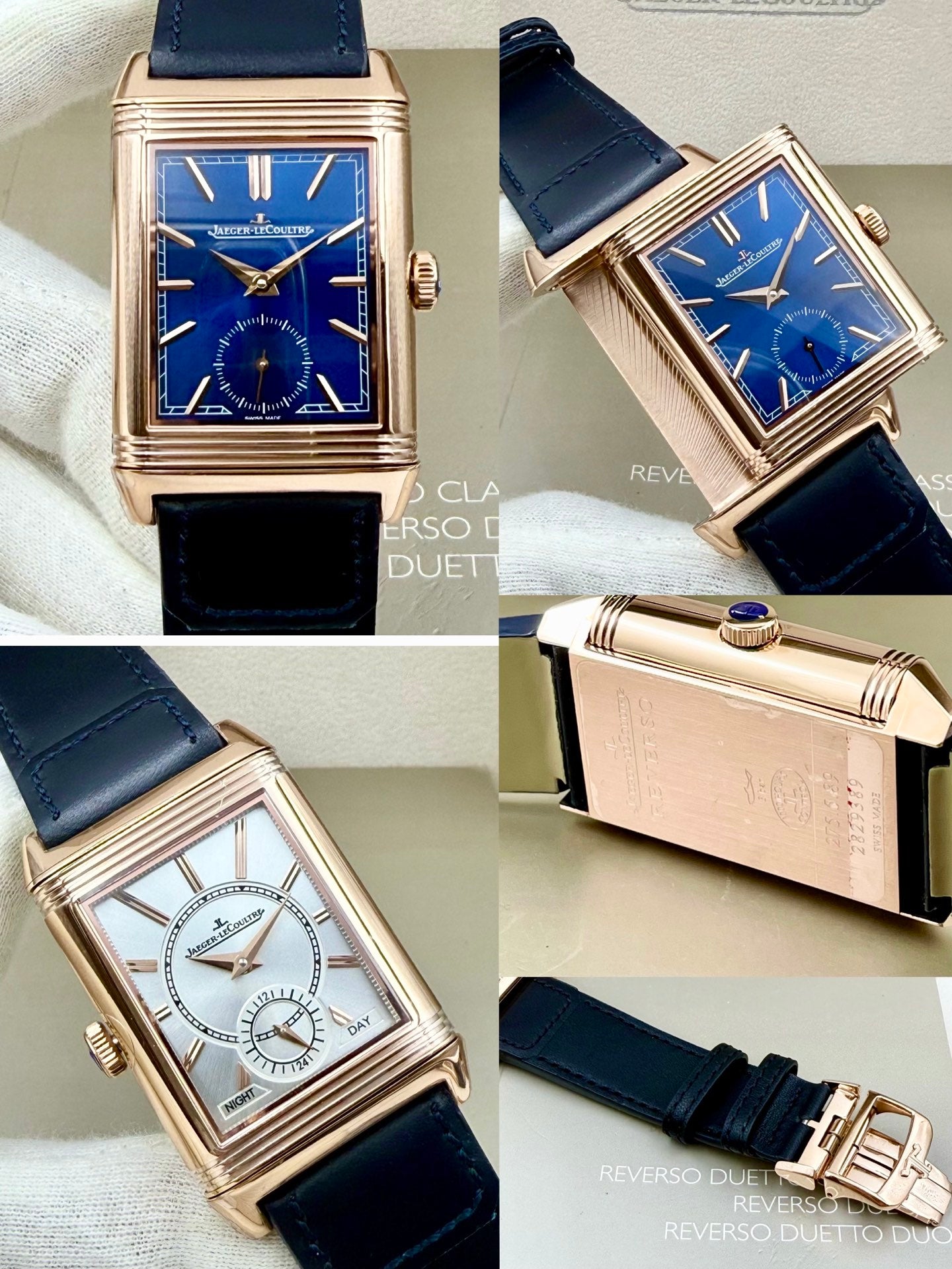 Jaeger-LeCoultre Reverso Tribute Duoface Casa Fagliano – Pink Gold, Blue Dial, Limited Edition