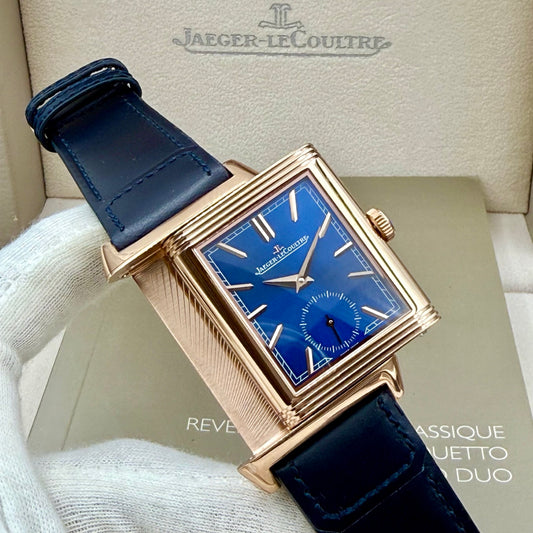Jaeger-LeCoultre Reverso Tribute Duoface Casa Fagliano – Pink Gold, Blue Dial, Limited Edition