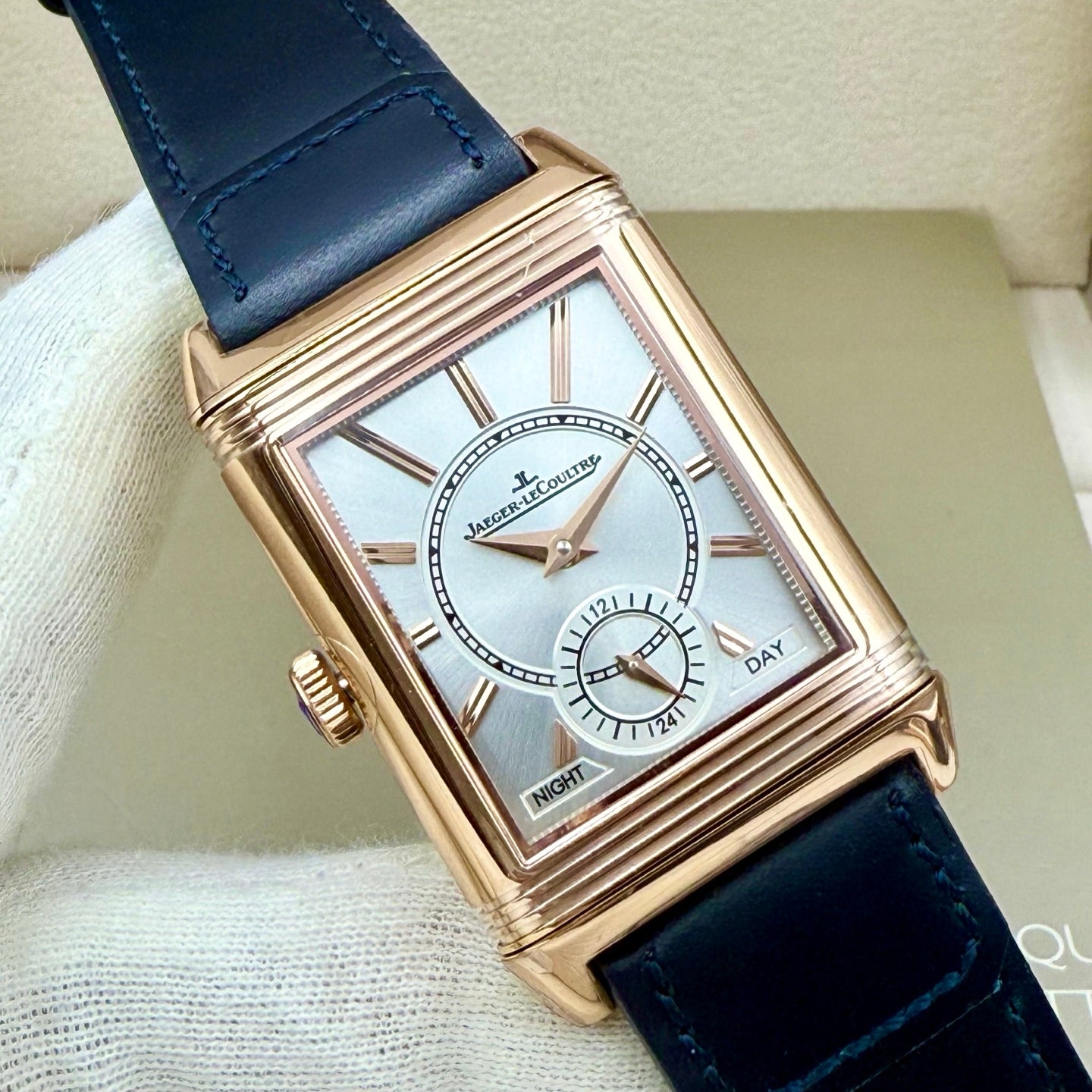Jaeger-LeCoultre Reverso Tribute Duoface Casa Fagliano – Pink Gold, Blue Dial, Limited Edition