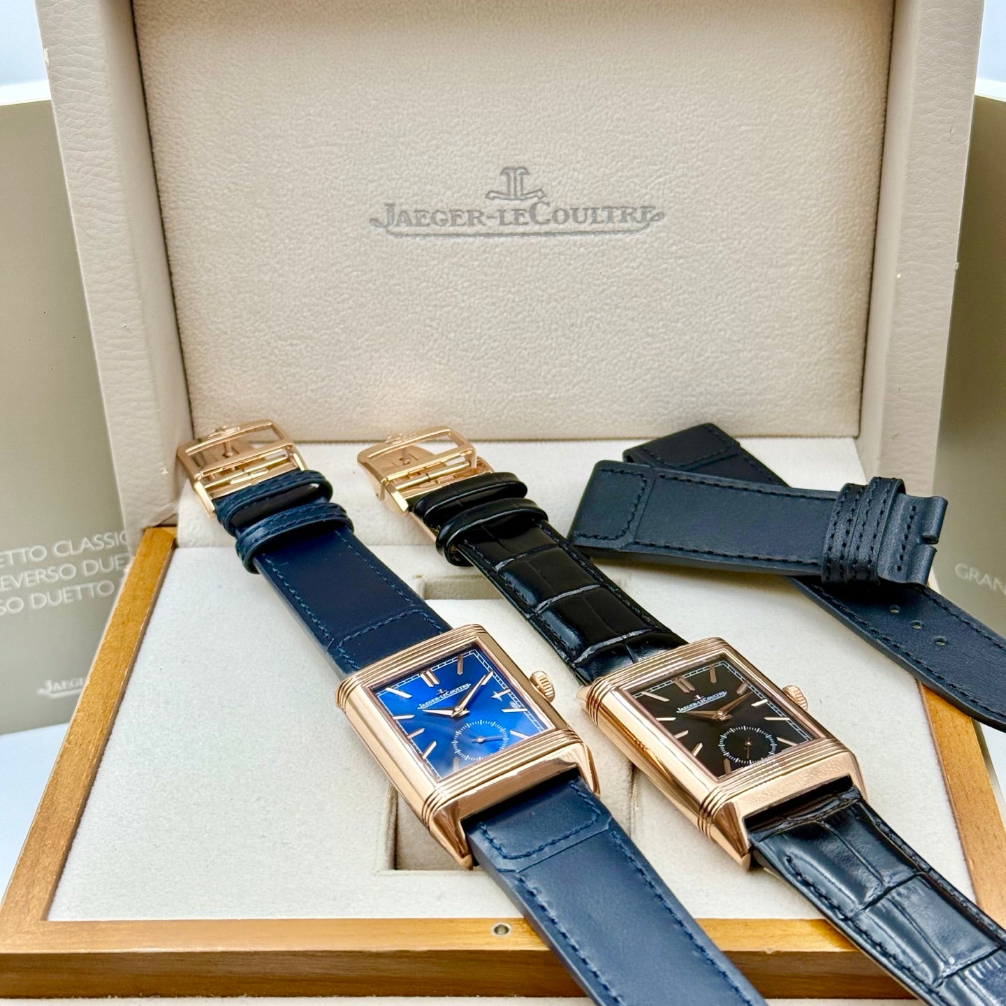 Jaeger-LeCoultre Reverso Tribute Duoface Casa Fagliano – Pink Gold, Blue Dial, Limited Edition