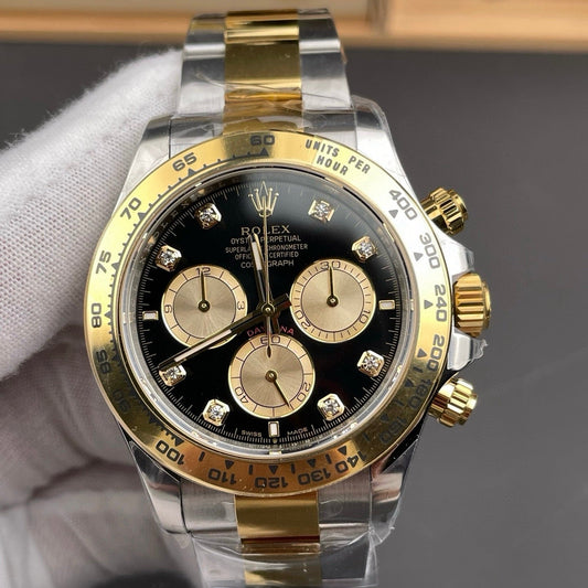 Rolex Cosmograph Daytona 126503 with Black Diamond Dial in Oystersteel & Yellow Gold