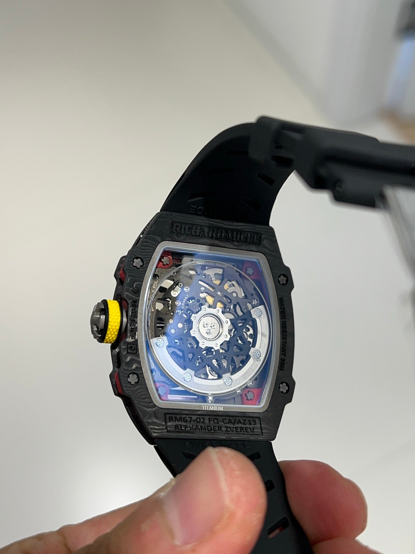 Richard Mille RM 67-02 Alexander Zverev Extra Flat in Carbon TPT & Quartz TPT