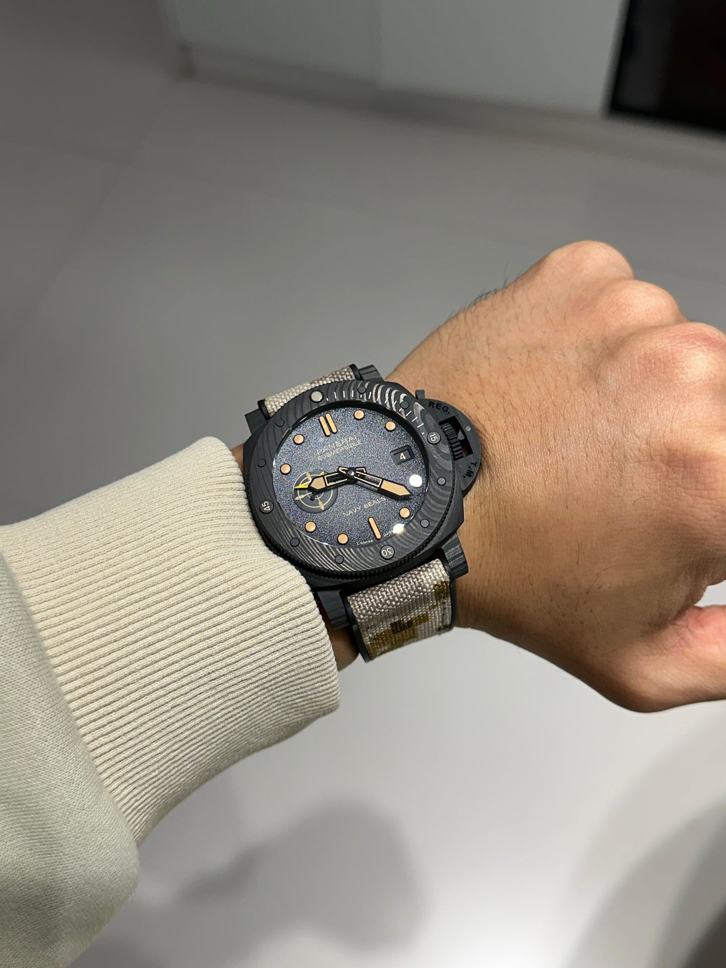Panerai Submersible QuarantaQuattro GMT Navy SEALs – Carbotech Case, Military-Inspired Diver