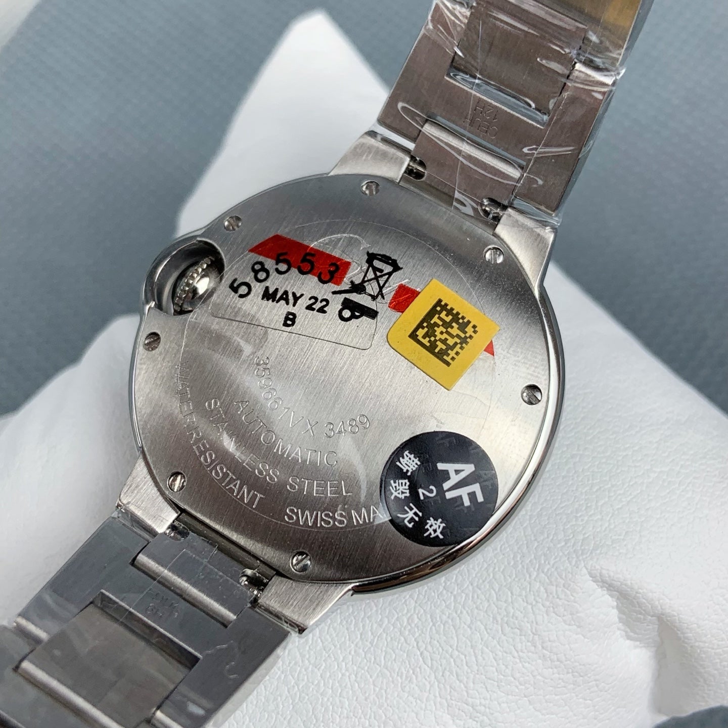 Cartier Ballon Bleu de Cartier – Diamond-Set Bezel, Stainless Steel Bracelet