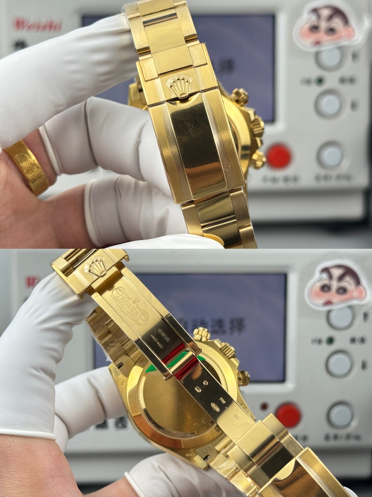 Rolex Cosmograph Daytona Yellow Gold Diamond Bezel 116568BR