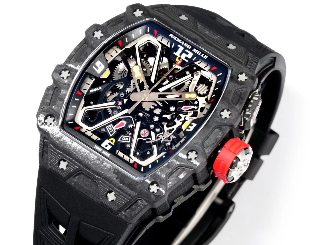 Richard Mille RM 35-03 Rafael Nadal – Automatic, Black Carbon TPT Case