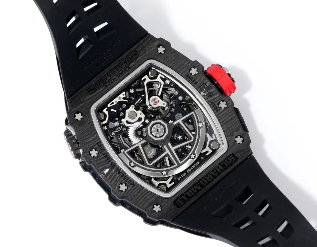 Richard Mille RM 35-03 Rafael Nadal – Automatic, Black Carbon TPT Case