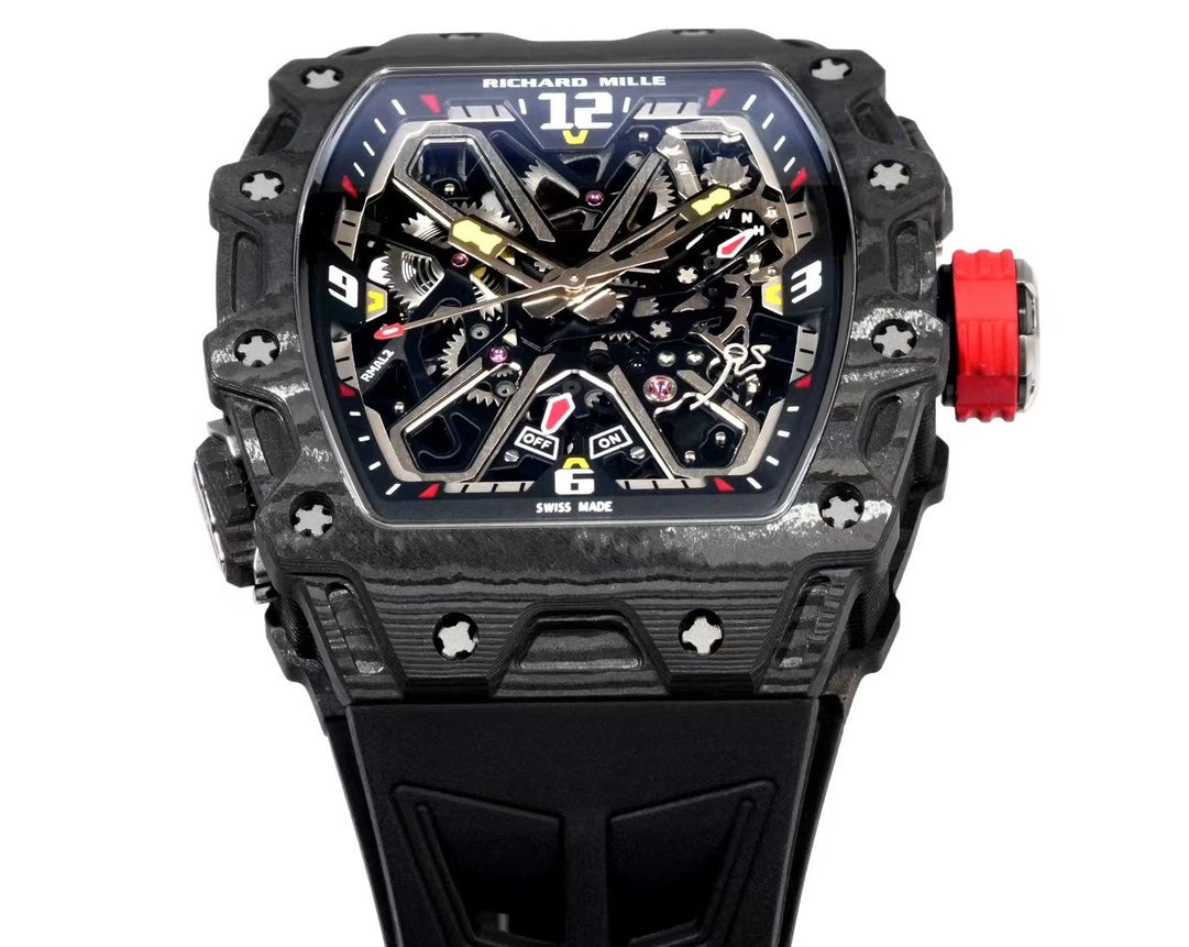 Richard Mille RM 35-03 Rafael Nadal – Automatic, Black Carbon TPT Case