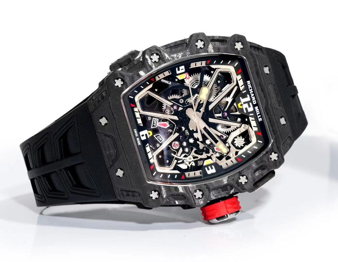 Richard Mille RM 35-03 Rafael Nadal – Automatic, Black Carbon TPT Case